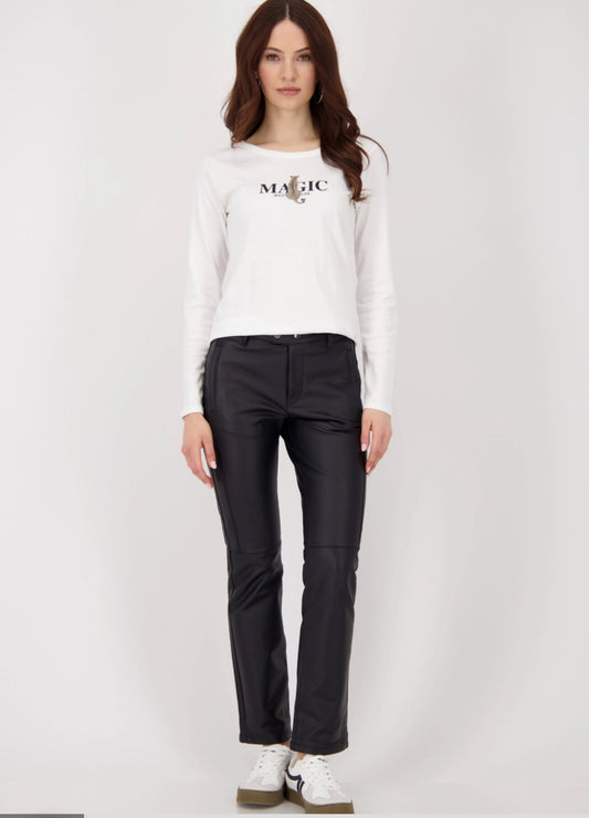 Monari Leather Look Trouser