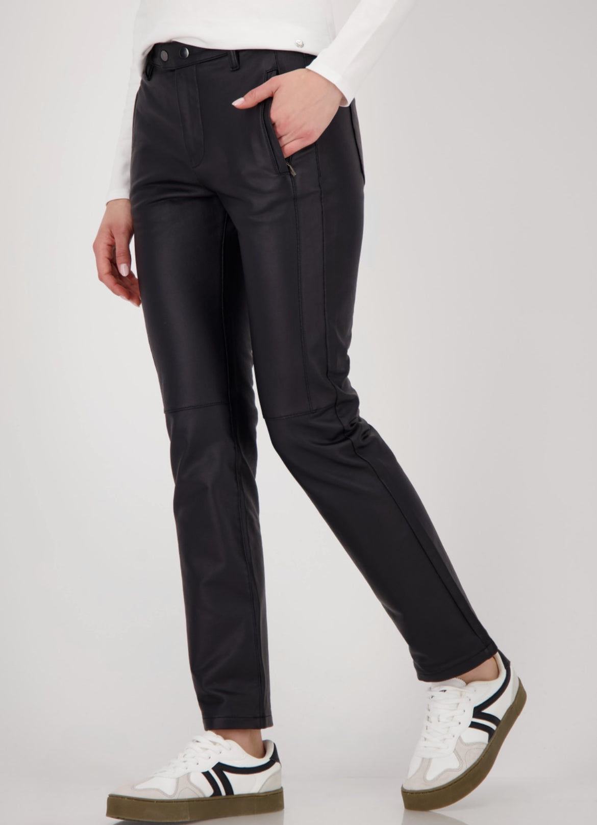Monari Leather Look Trouser