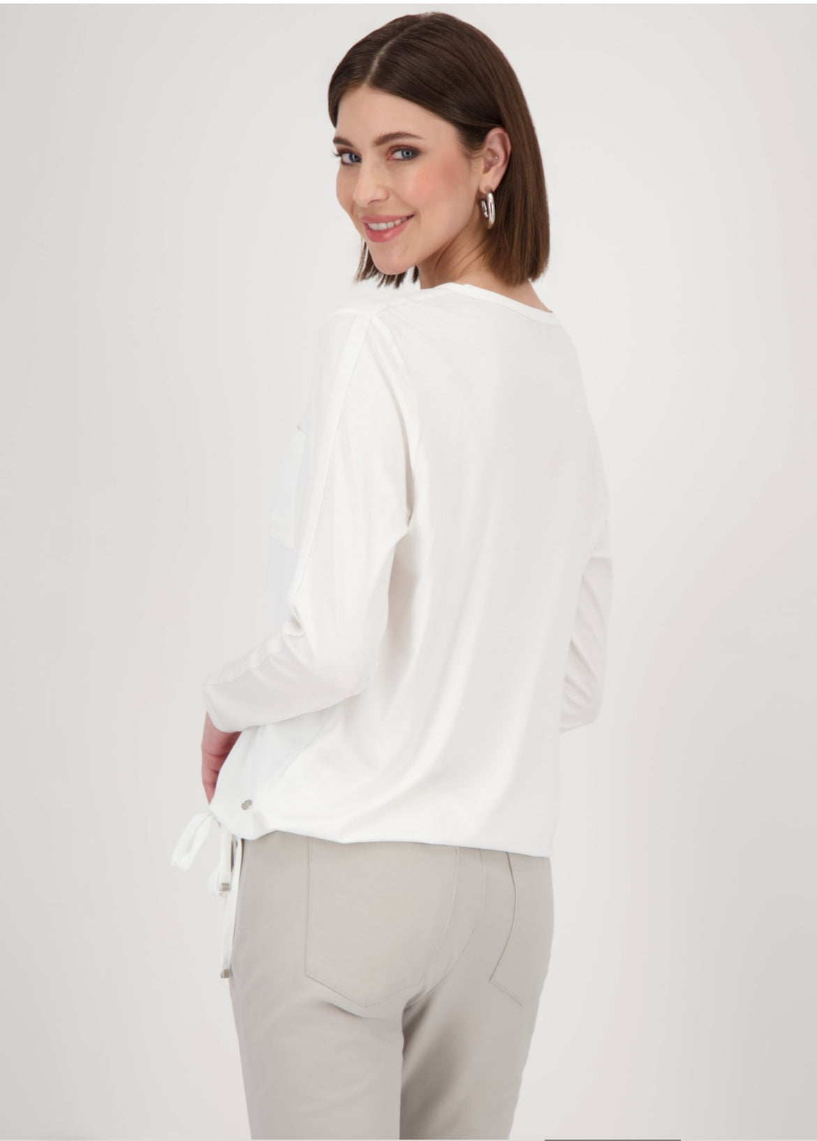 Monari V-Neck Jersey Blouse