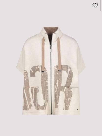 Monari Reversible Cardigan With Jacquard 809094