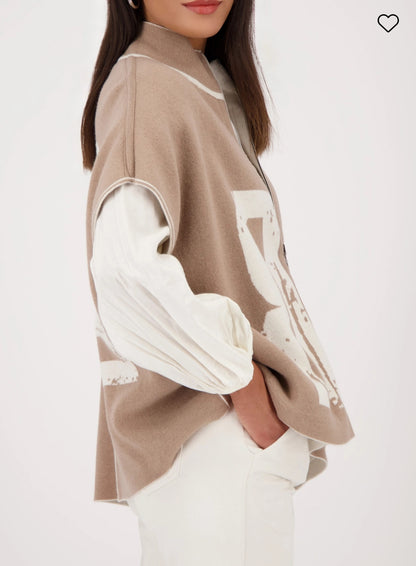 Monari Reversible Cardigan With Jacquard 809094