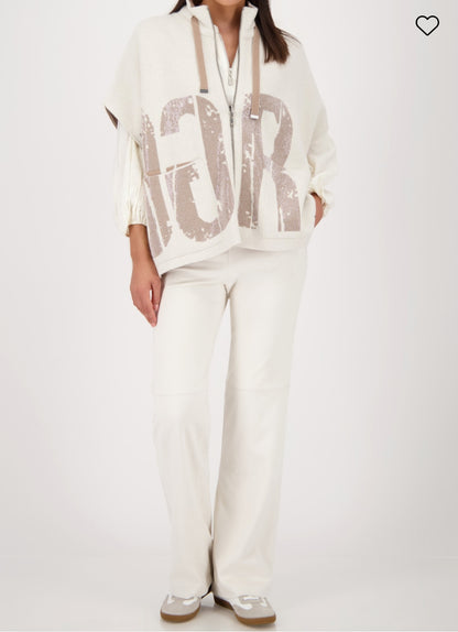 Monari Reversible Cardigan With Jacquard 809094