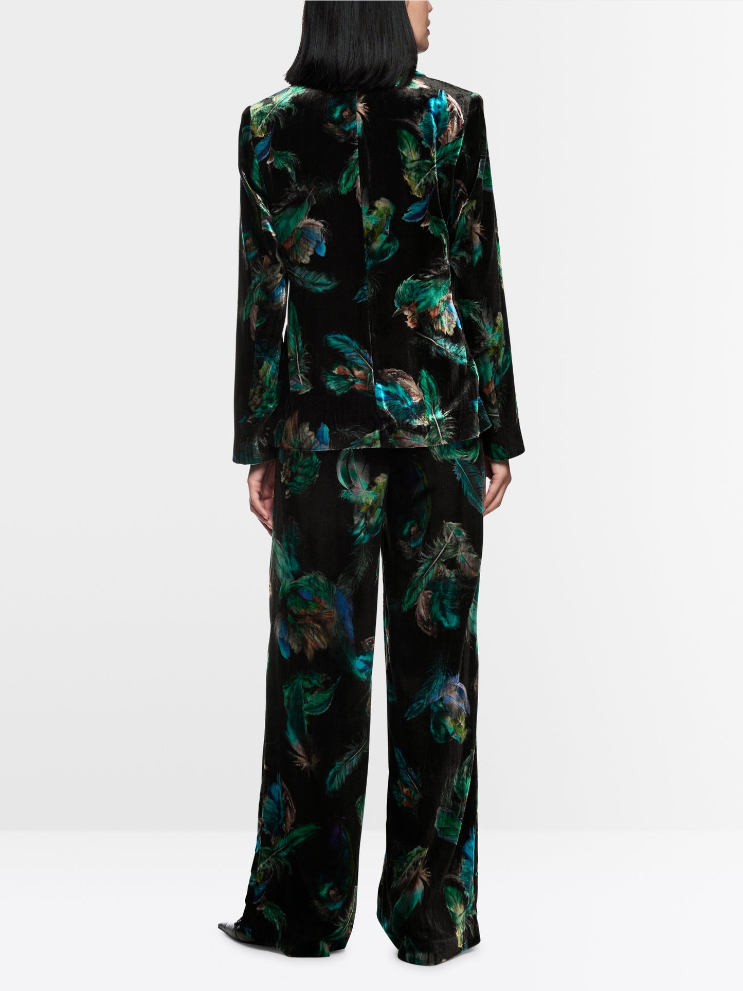 Marccain Blazer With Feather Print
