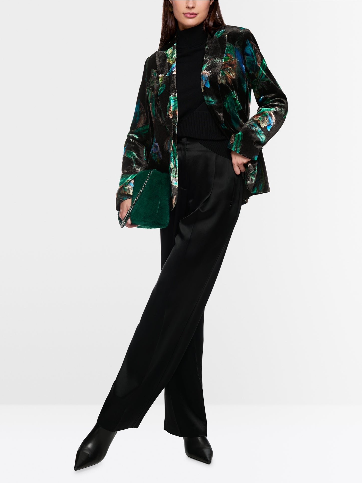 Marccain Blazer With Feather Print