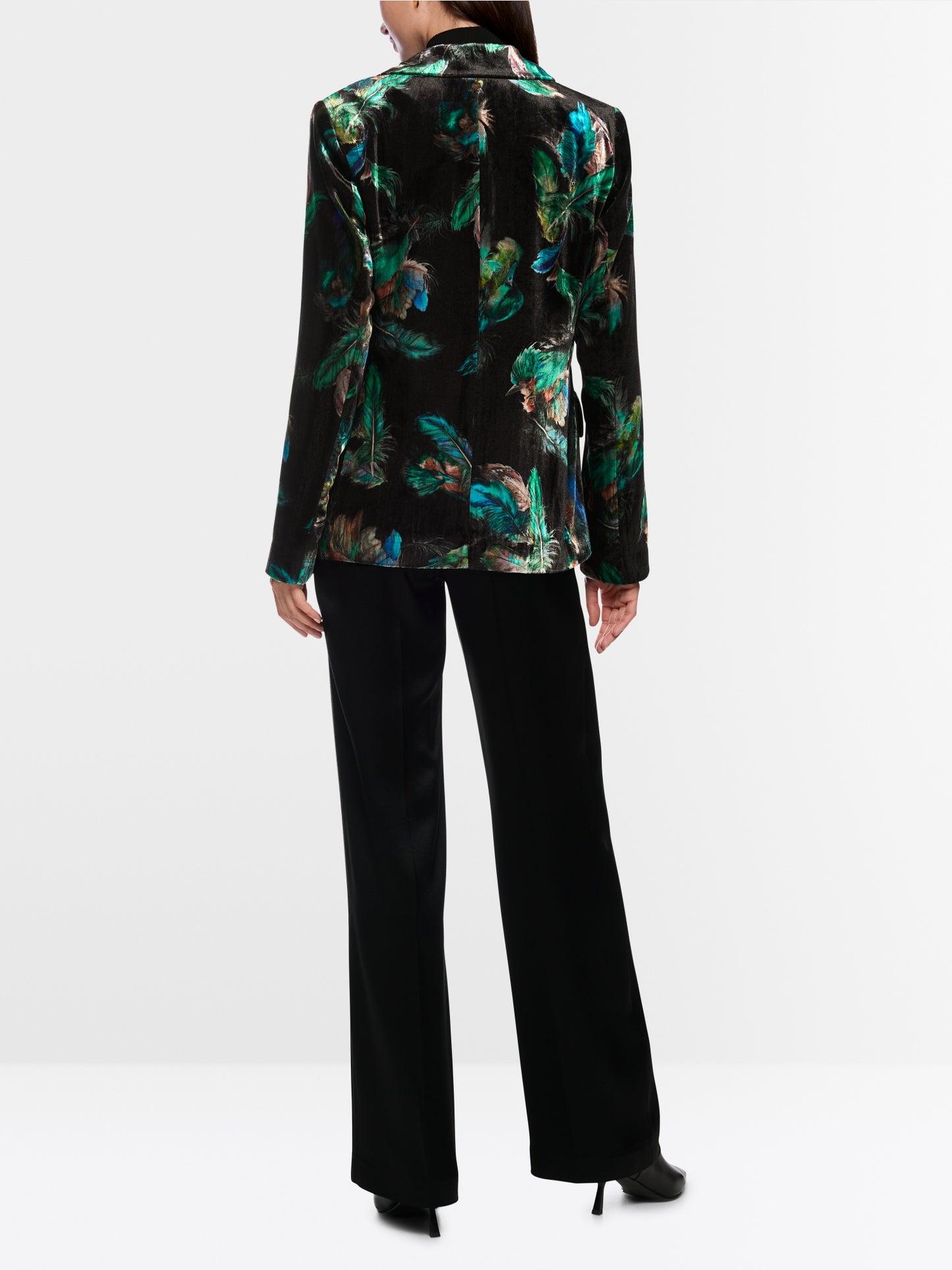 Marccain Blazer With Feather Print