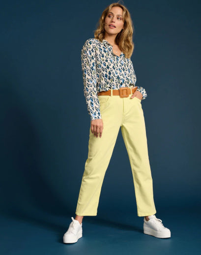 Pom Amsterdam Elli Denim Lime 6859