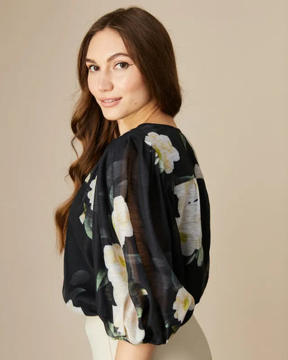 Fee G Mila Puff Sleeve Blouse