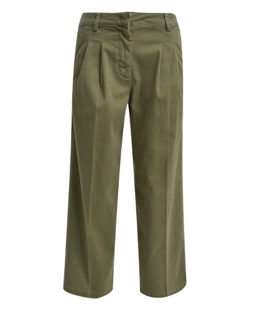Milano Italy High Waisted Trousers With Pleat
