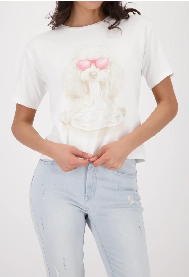 Monari TShirt with Dog Print 