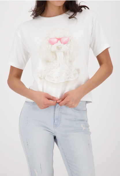 Monari TShirt with Dog Print 