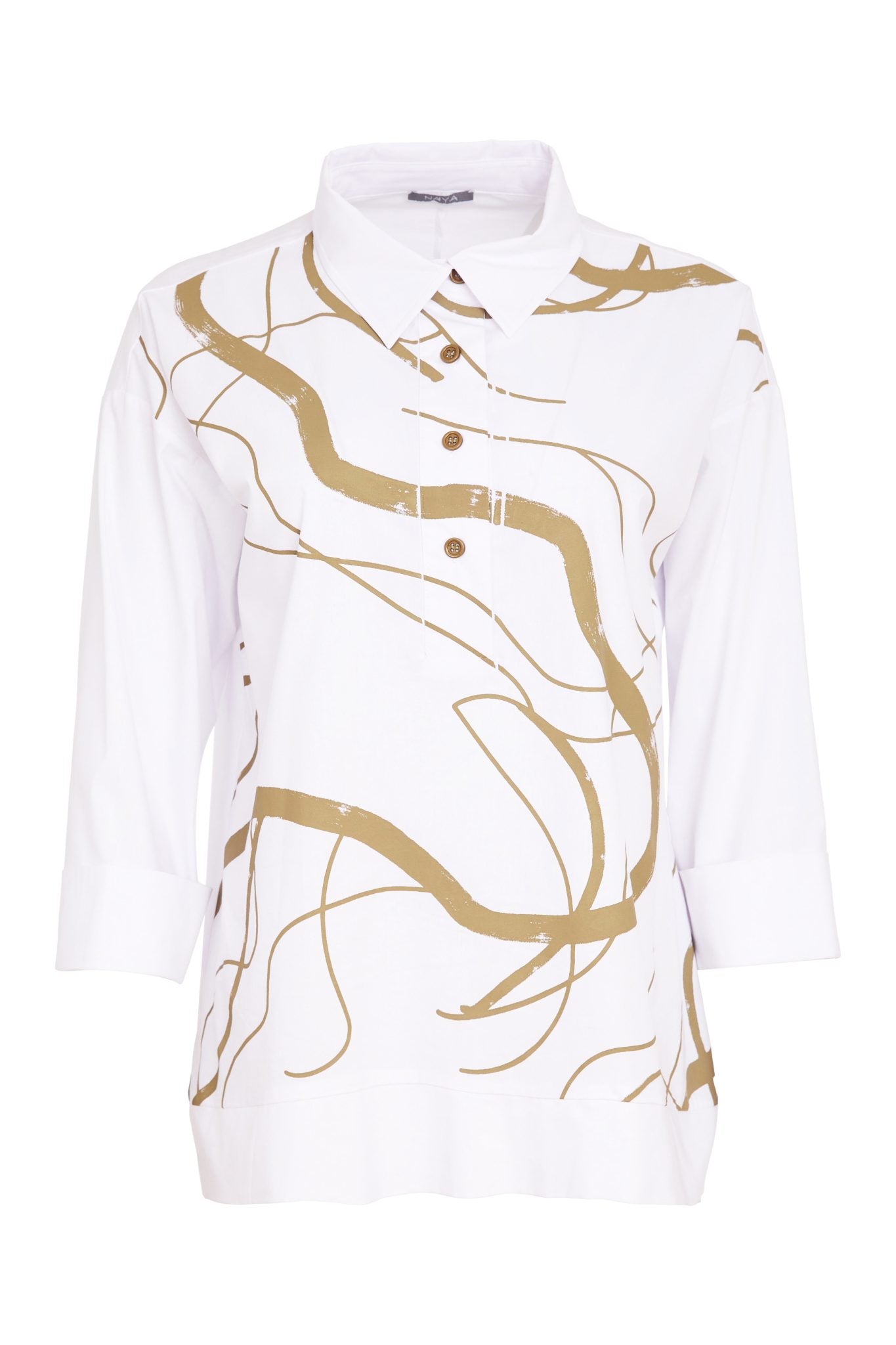 Naya Placket Print Top