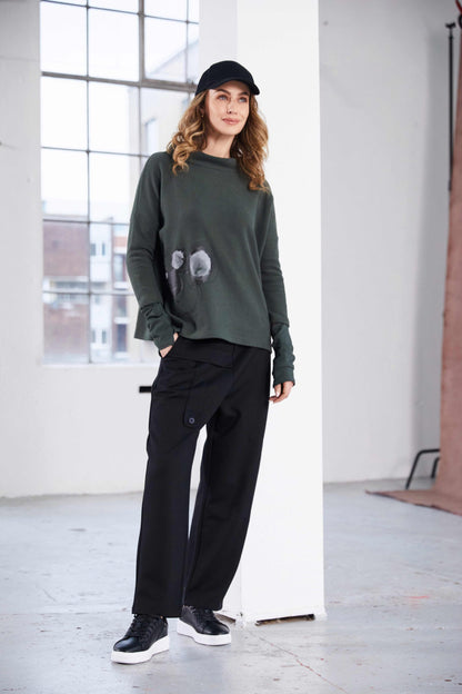 Naya Elastic Waist Trouser With Tab Detail