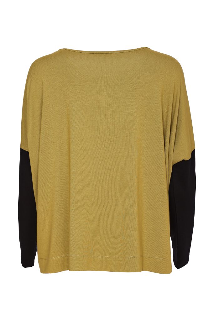 Naya Placement Print Top With Front Angle Seam