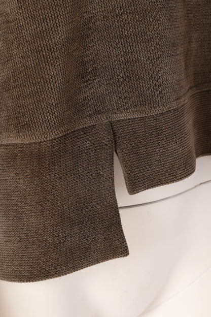 Naya Ribbed Round Neck Top - Army