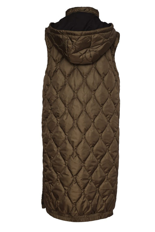 Naya Long Quilted Waistcoat
