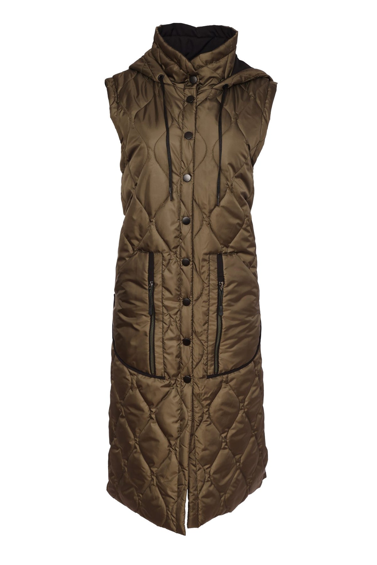 Naya Long Quilted Waistcoat