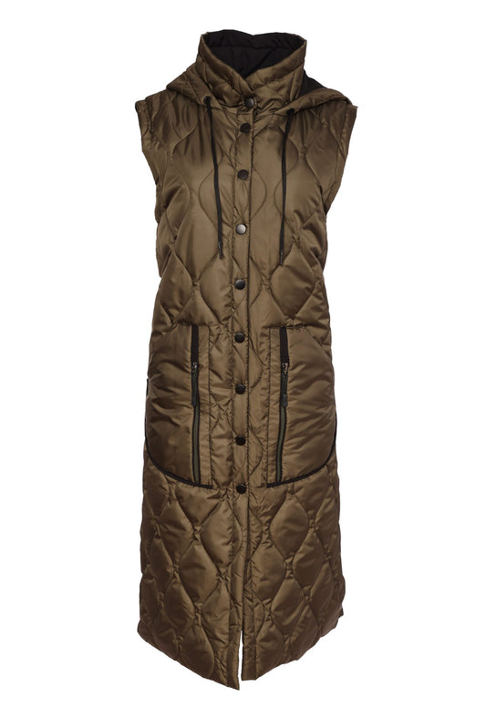 Naya Long Quilted Waistcoat