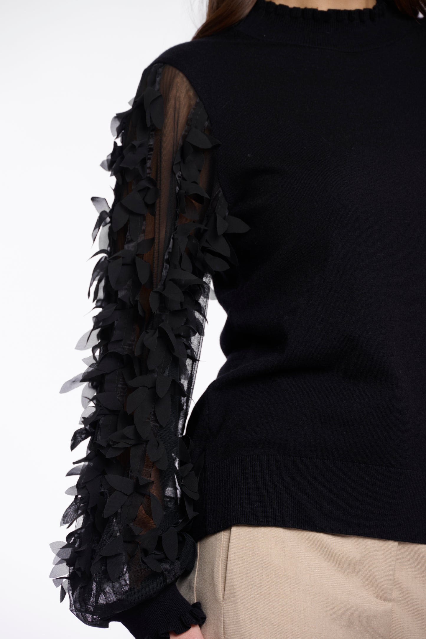 Rino And Pelle Romi Jumper with Sheer Sleeves