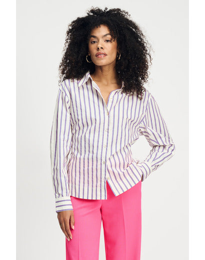 Pom Amsterdam Striped Poplin Blouse Sp9041