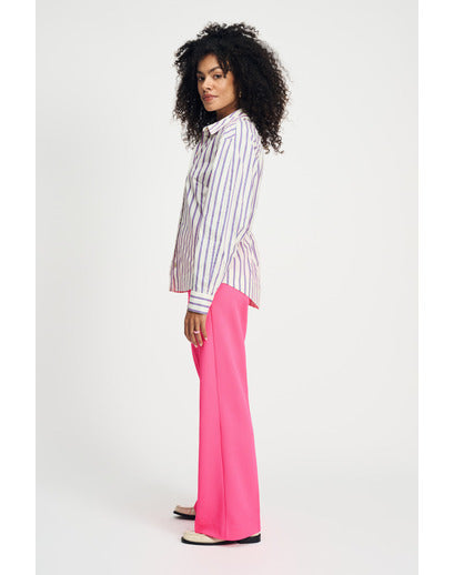 Pom Amsterdam Striped Poplin Blouse Sp9041