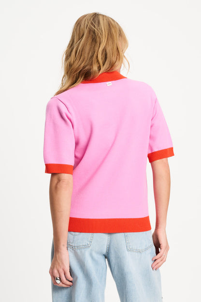 Pom Amsterdam TOP - Polo Sequins Cheering Pink
