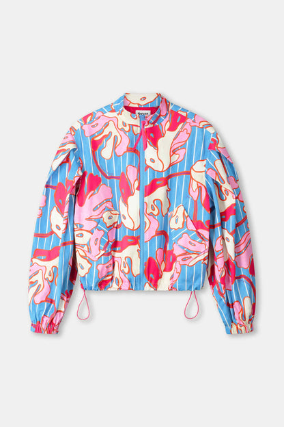 Pom Amsterdam JACKET - Urban Flora Stripe