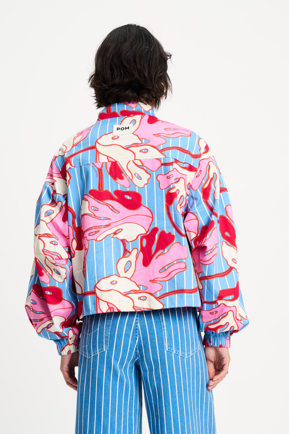 Pom Amsterdam JACKET - Urban Flora Stripe