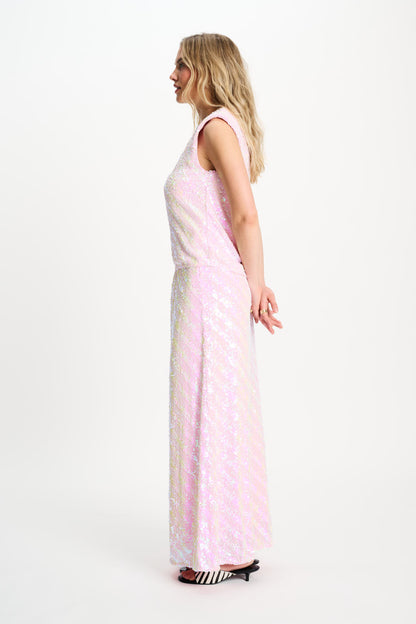Pom Amsterdam SKIRT - Sequins Shell Pink
