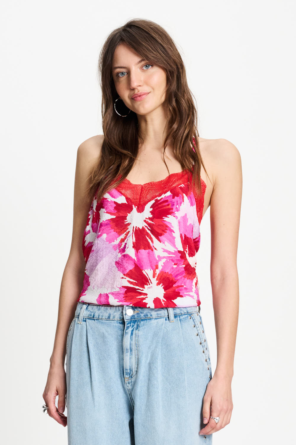 Pom Amsterdam Cami Bubble Bloom Top