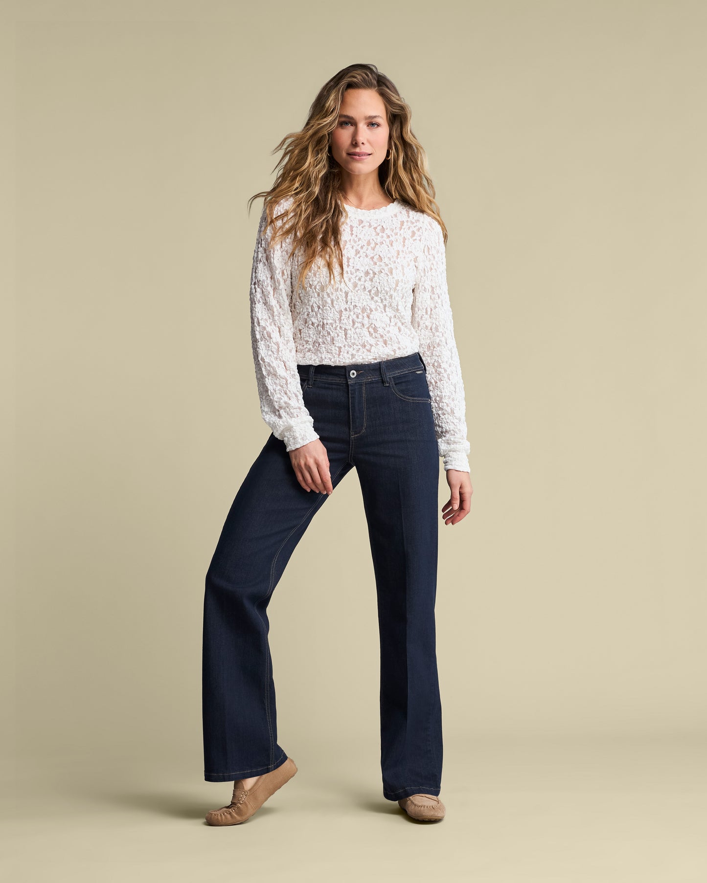 Red Button Colette Denim