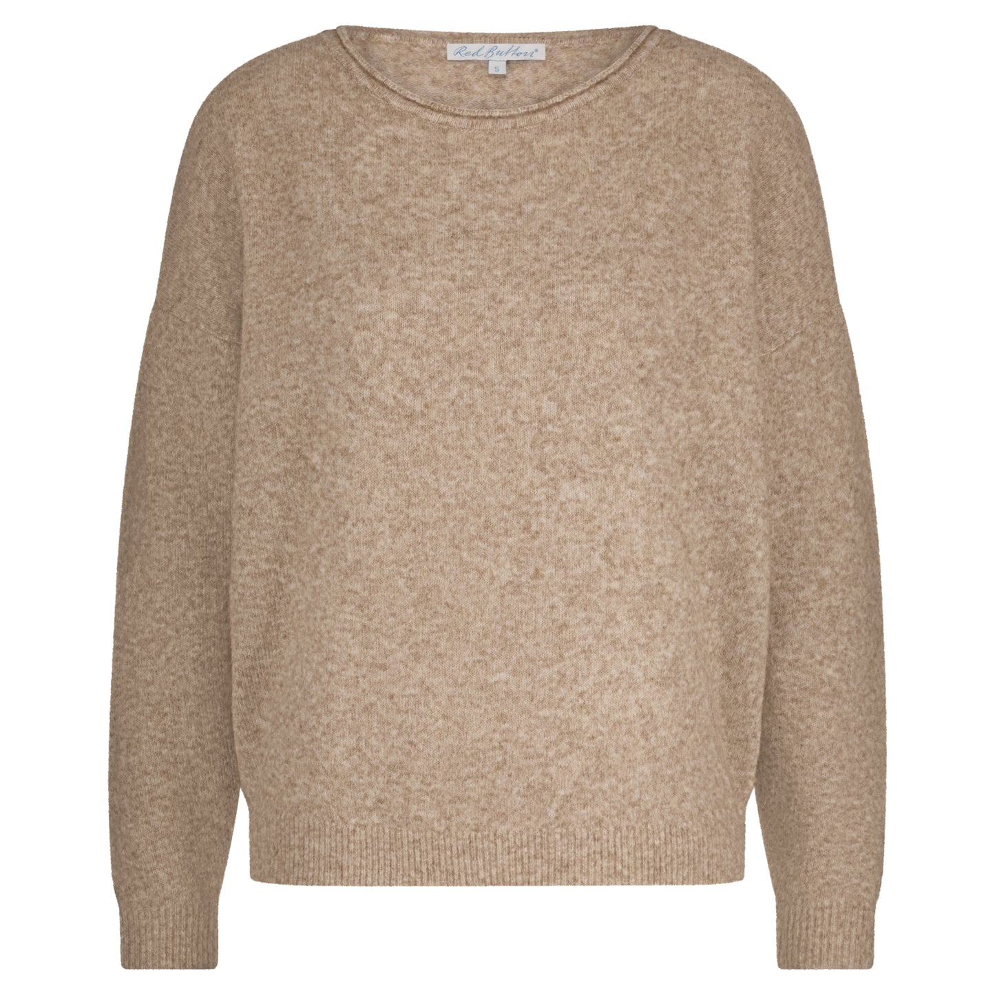 Red Button Boatneck Sweater
