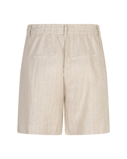 Red Button Cami Shorts Pinstripe