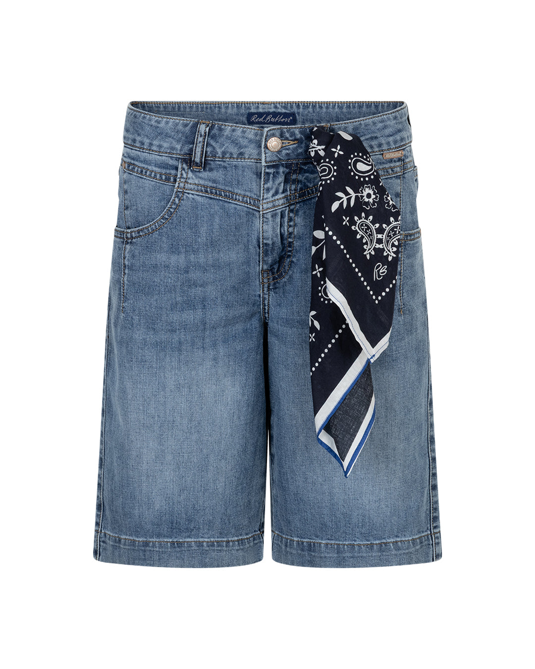 Red Button Kate Bermuda