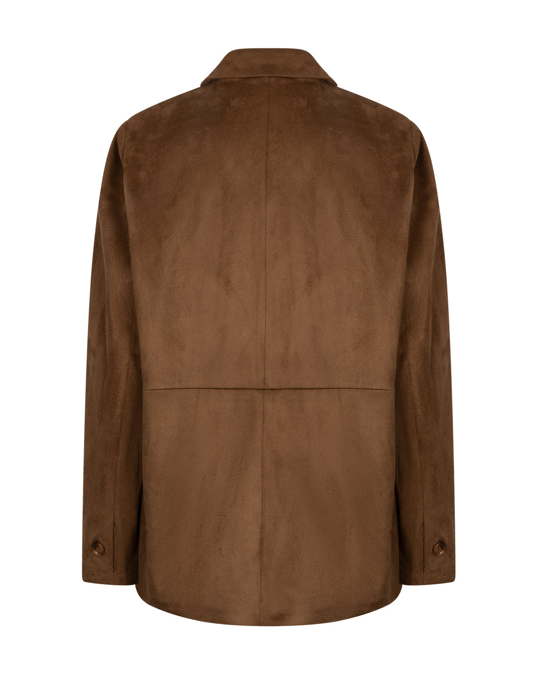 Red Button Blazer Suedine Praline