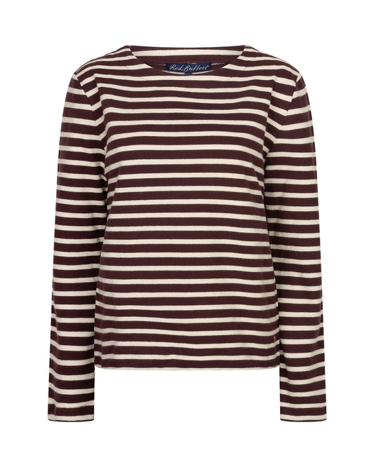 Red Button Terry burgundy top