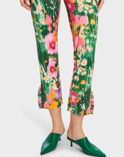 Marccain Green mix Scuba Pants