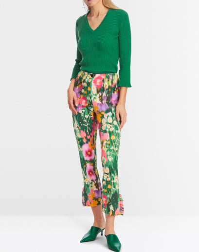 Marccain Green mix Scuba Pants