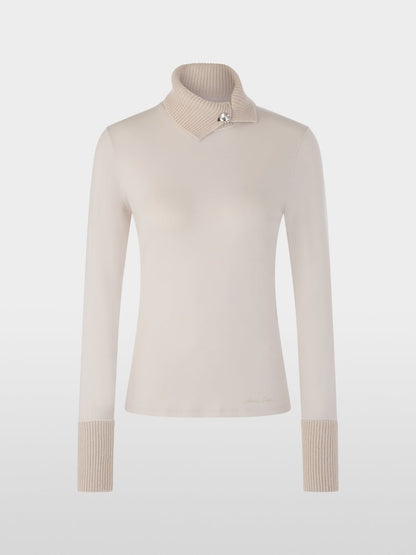 Marccain Top With Knit Collar