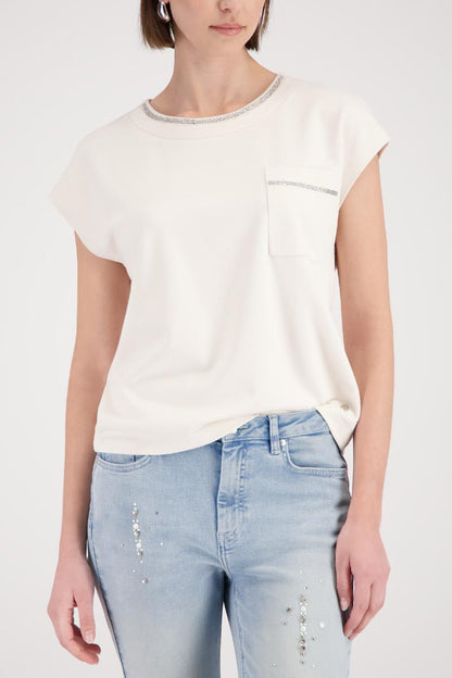 Monari Top with Embellished Collar