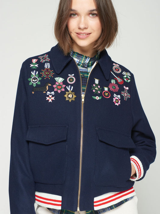 Vilagallo Lana Bomber Jacket 32646