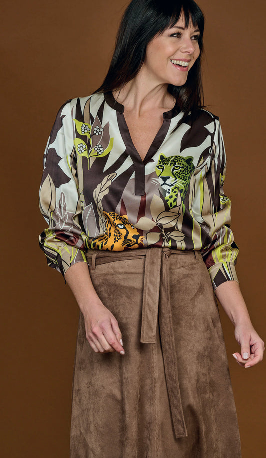 Yess Belgium Jungle Blouse Fw25c408