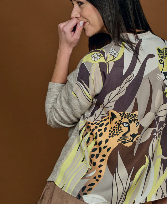 Yess Belgium Jungle Blouse Fw25c408
