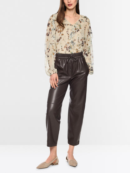 Marccain Ranchi Faux Leather Pants