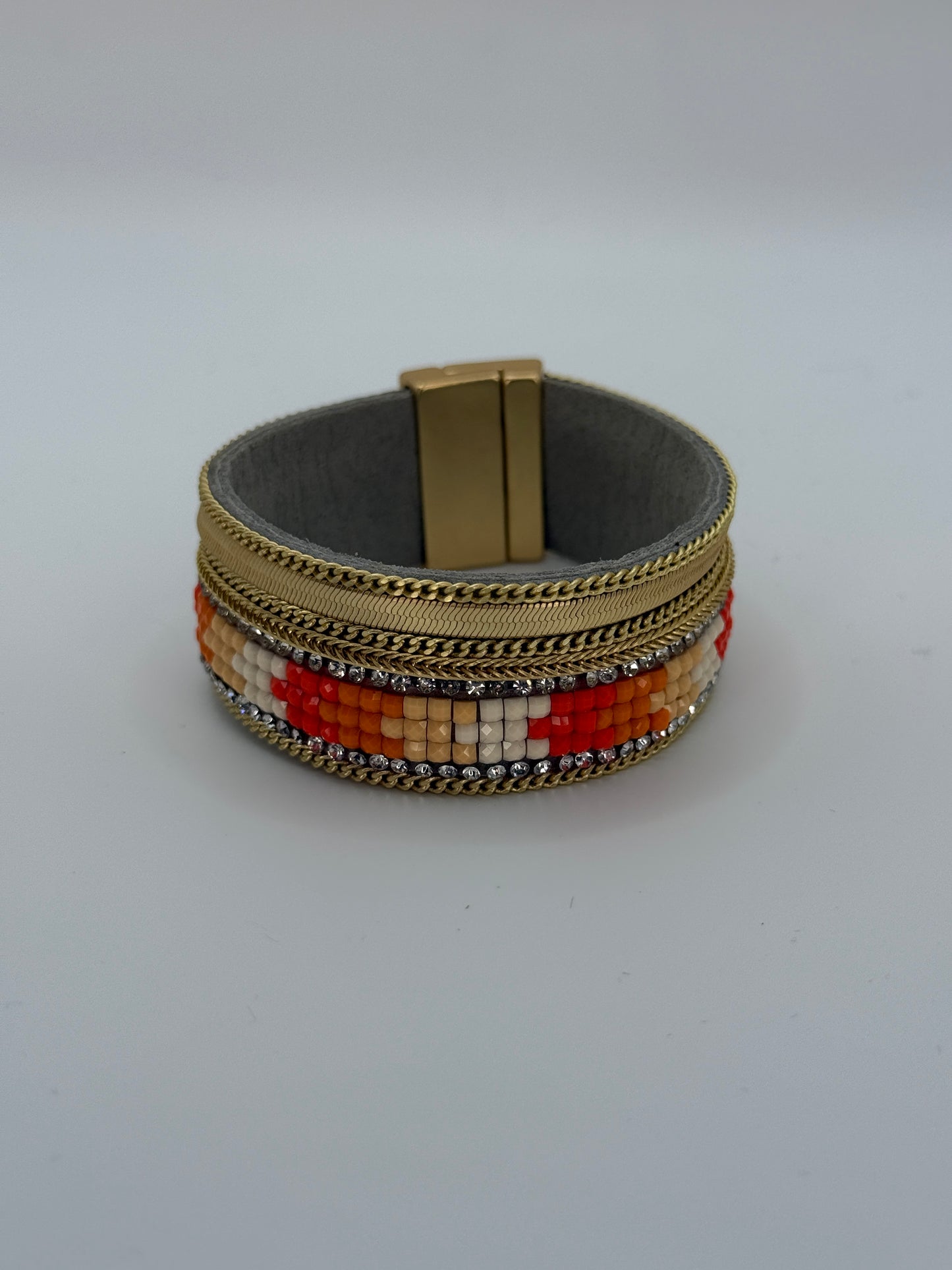 Corona Silver Leather Orange ORANGE