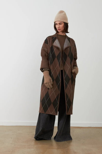 Orfeo Koh Brown Long Cardigan/Coat