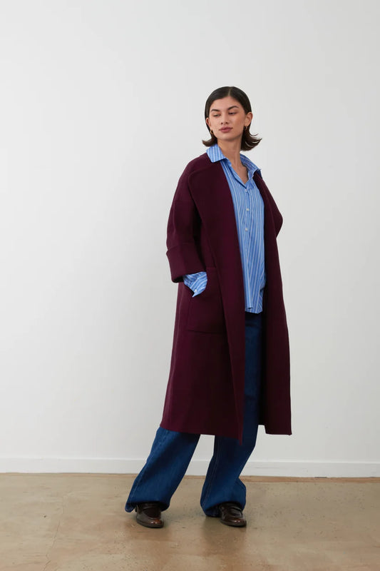 Orfeo Koh Wine Cardigan
