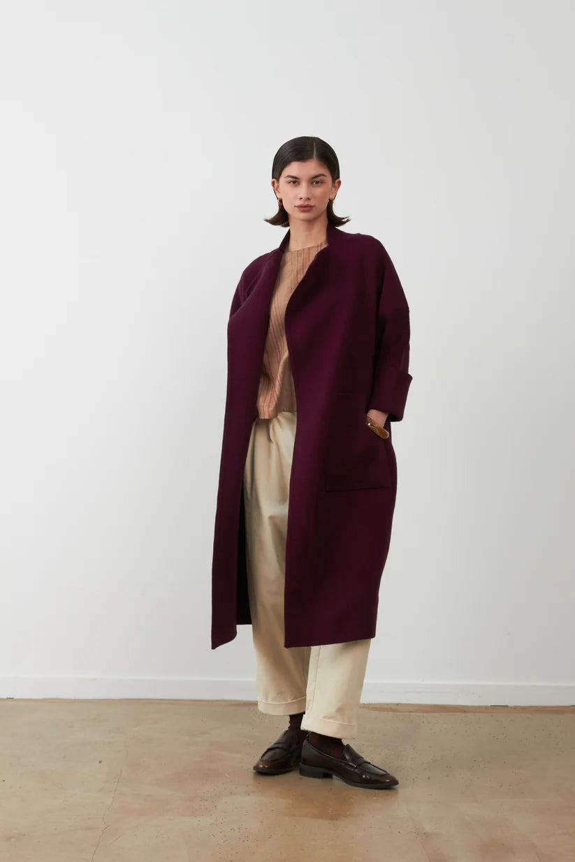 Orfeo Koh Wine Cardigan