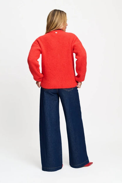 Pom Amsterdam Meryl Rouge Cardigan