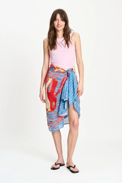 Pom Amsterdam Shawl Linen Urban Flora