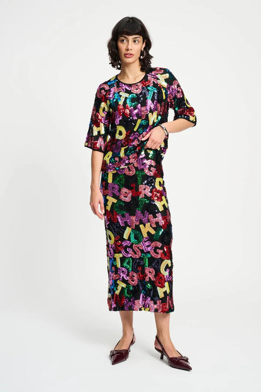 Pom Amsterdam Splashing Letters Skirt